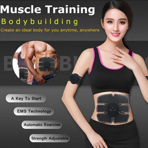 Ems Abdominal Muscle Stimulator Fitness Home Gym Electric Hip Trainer Exerciser Massager