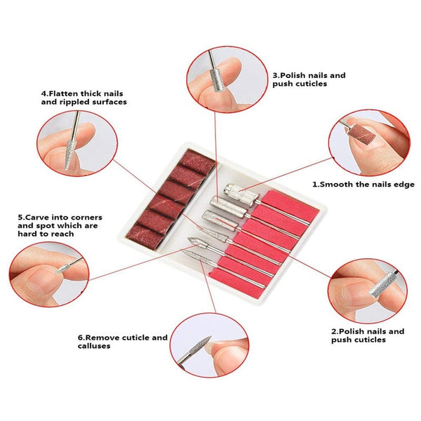 Electric Nail Drill Professional Manicure Machine Buffer For Acrylic Nails Portable Polisher File Manicure & Pedicure Tools & Kits