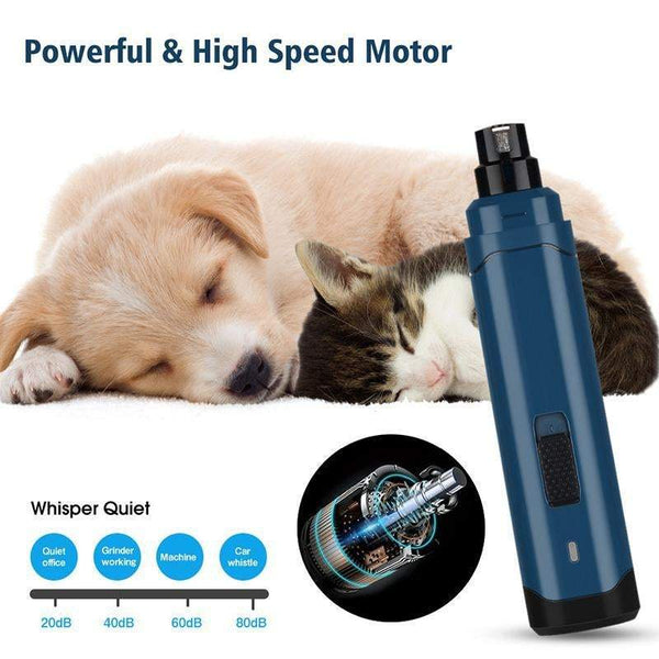 Pet Shearing Clipping Electric Rechargeable Nail Trimmer Grinder Accessories Dog Grooming