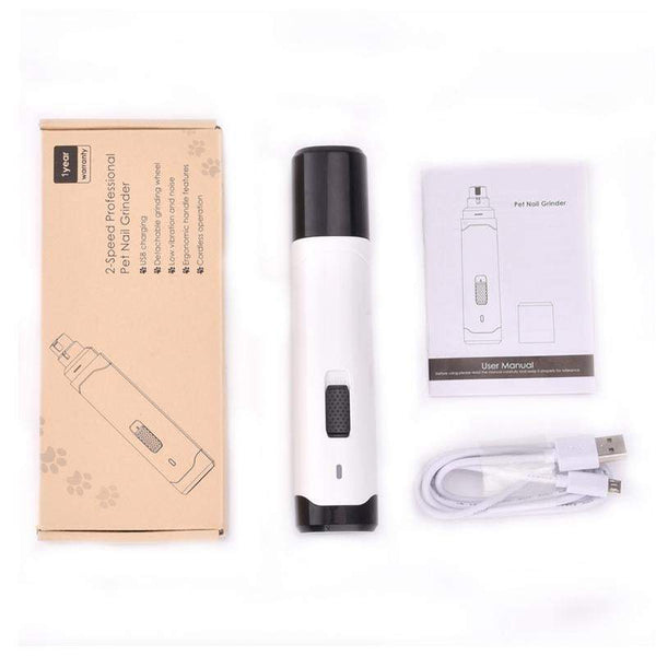 Pet Shearing Clipping Electric Rechargeable Nail Trimmer Grinder Accessories Dog Grooming