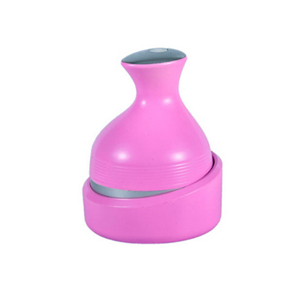 Electric Scalp Head Massager Waterproof With 4 Heads For Hair Growth Stress Release Pink Massagers