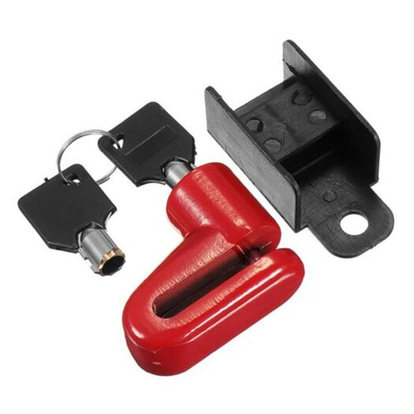 Electric Scooter Anti Theft Disc Brakes Lock With Steel Wire For Xiaomi M365 Red
