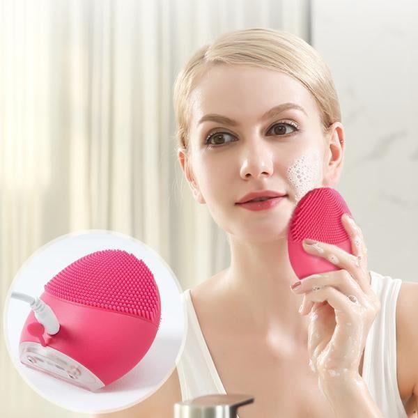 Electric Silicone Facial Massage Cleaner Facial Cleansing Devices