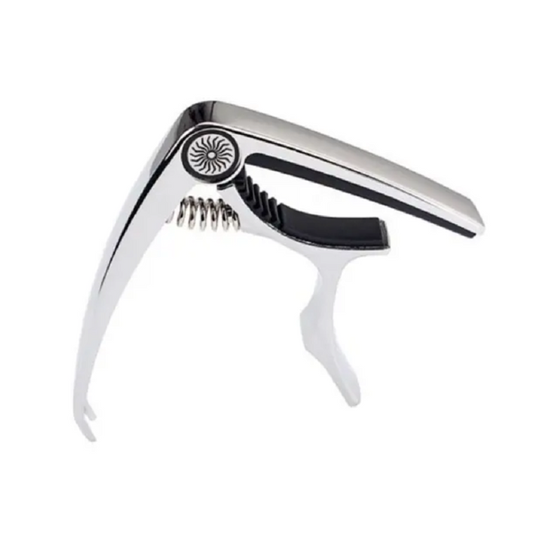 Electric Acoustic Guitar Capo With Bridge Pin Remover Silver Guitar Accessories