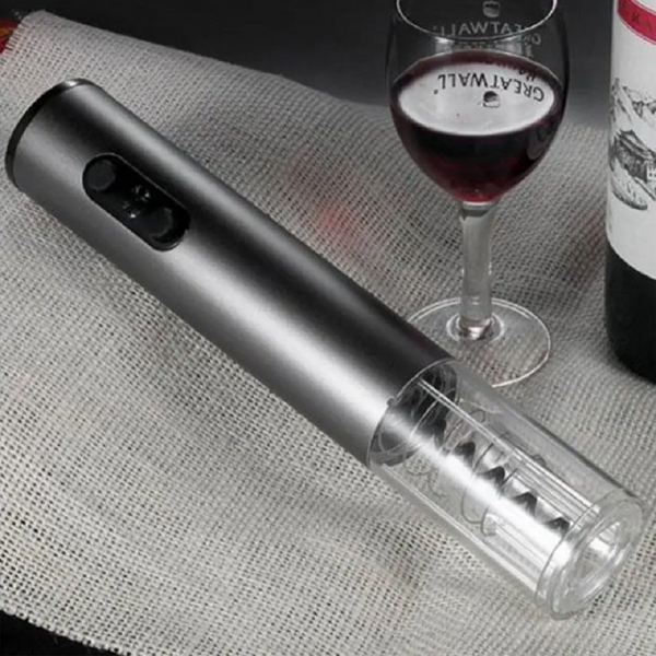 Electric Bottle Opener Dry Battery Wine Gray