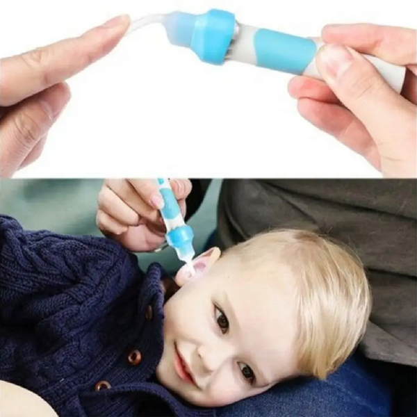 Electric Earpick Inside Visible Wax Removal Tool For Adults / Children Azure