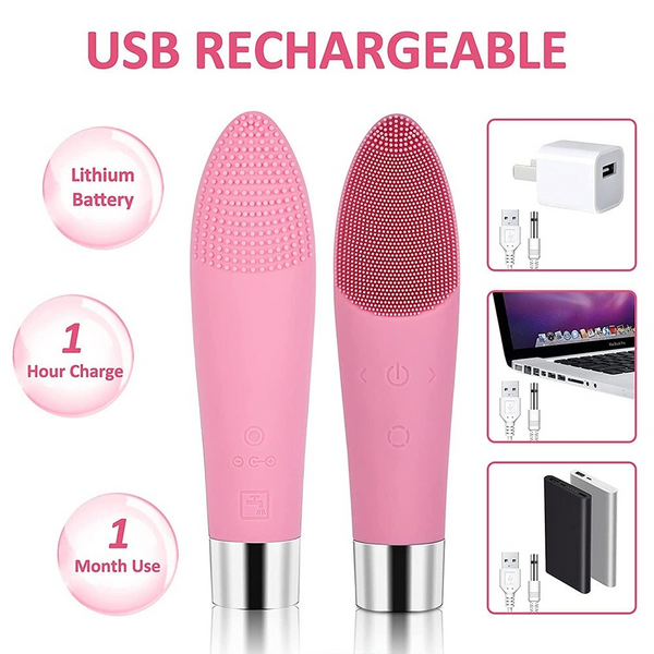 Electric Facial Cleansing Brush For Exfoliating Massage And Deep Facial Cleansing Devices