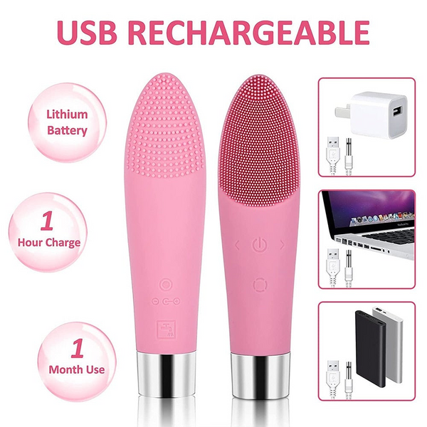 Electric Facial Cleansing Brush For Exfoliating,Massage And Deep With Hair Remover Lady Razor Skin Care Tools