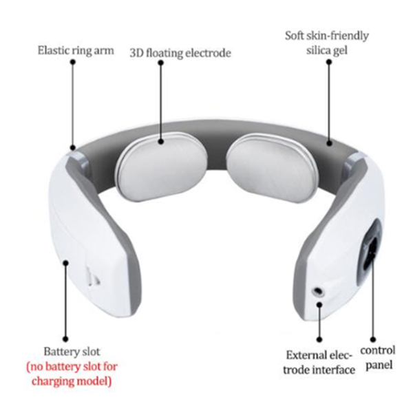 Electric Pulse Neck Back Massager Cervical Vertebra Magnetic Therapy Device Promotes Blood Circulation Massagers