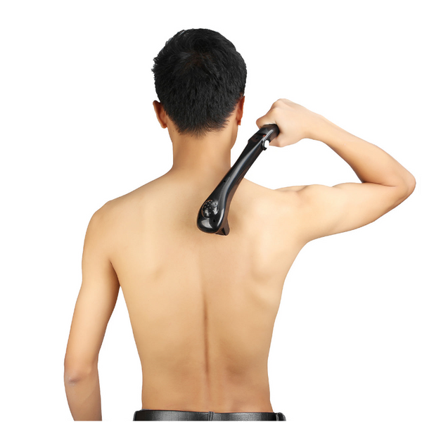 Electric Back Hair Shaver Foldable Trimmer Body Men's Shaving Groomer