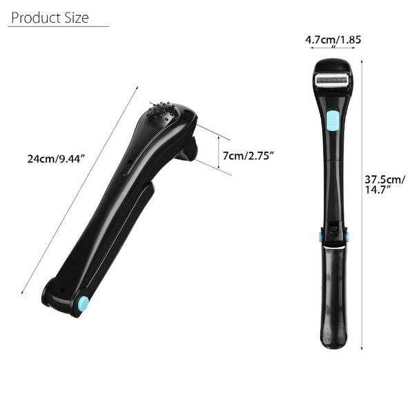 Electric Back Hair Shaver Foldable Trimmer Body Men's Shaving Groomer Men's Shavers
