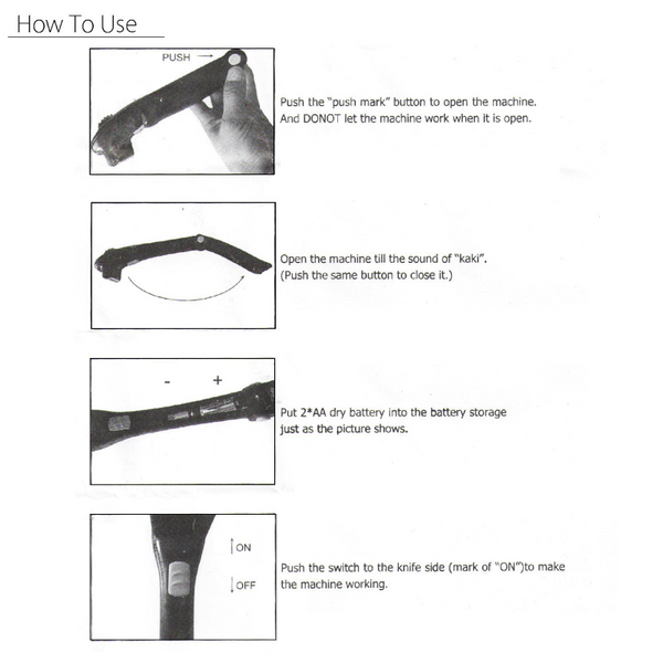 Electric Back Hair Shaver Foldable Trimmer Body Men's Shaving Groomer Men's Shavers