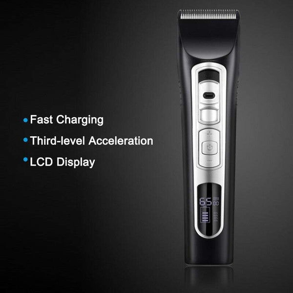 Electric Shavers Hair Trimmer Clipper Self Cut Personal Haircutting Kit Lcd Display Usb Charging Cutter For Adult Children Use Salon Barber Low Nois P