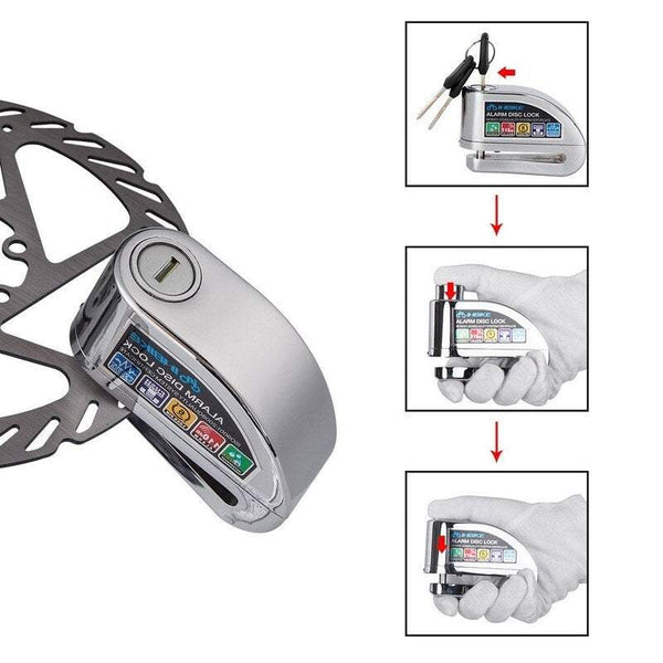 Bike Locks Electronic Anti Theft Waterproof Bicycle Mtb Motorbikes Brake Disc Locks & Security