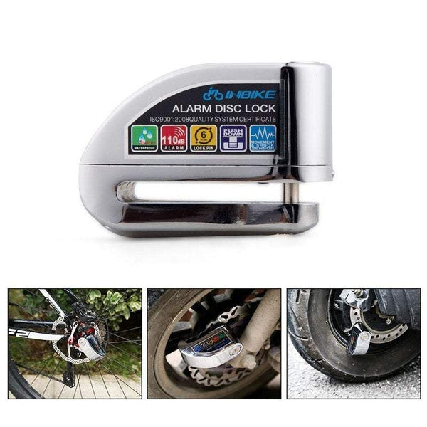 Bike Locks Electronic Anti Theft Waterproof Bicycle Mtb Motorbikes Brake Disc