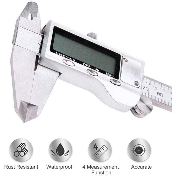 Electronic Digital Stainless Steel 6Inch / 150Mm High Precision Lcd Display Vernier Calipers