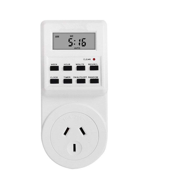 Kitchen Timers Electronic Control Switch Adapters Sockets Digital Small Screen Power Meter Outlet Programmable Setting For Electrical Switches & Dimme