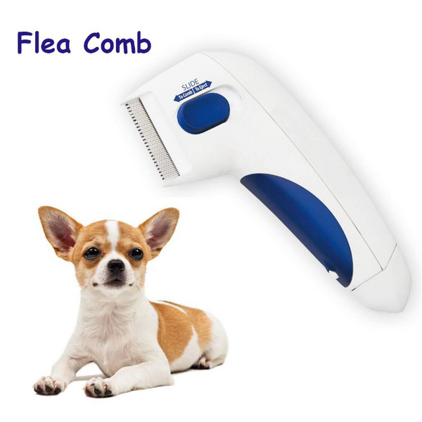 Electronic Pet Cat Dog Comb Fur Brush Flea Lice Controller Killer Remover
