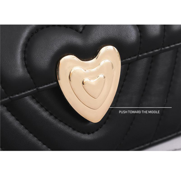 Elegant Heart Love Lock Handbag Crossbody Bag Women Women's Bags & Handbags