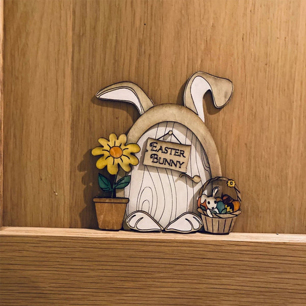 Elf Door Fairy Tale House Miniature Christmas Accessories Home Staircase Sculptures & Figurines