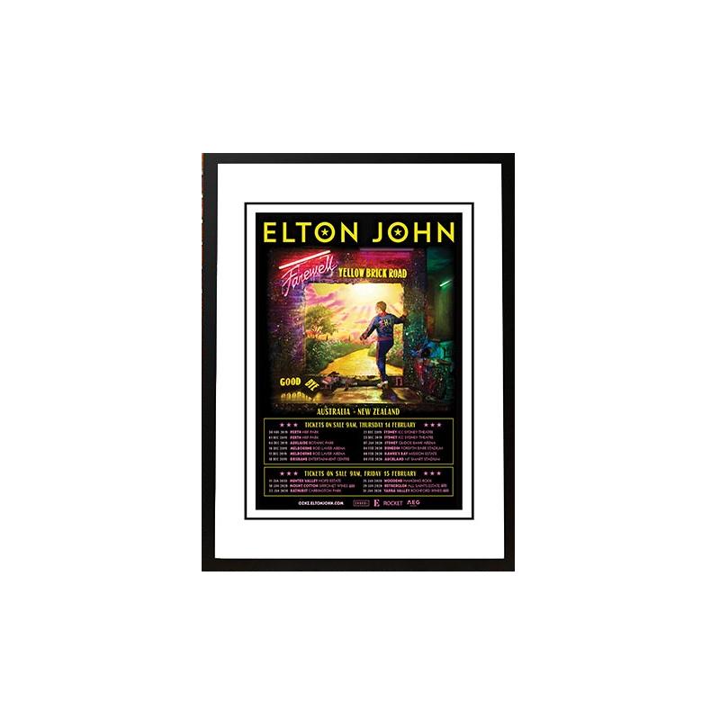 Elton John Final Australian Tour Poster 2019 Framed A1 Home And Garden Decor Posters & Prints