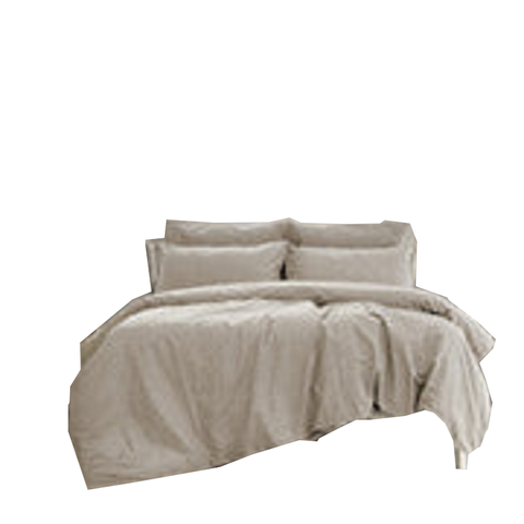 Embre Linen Look Washed Cotton Quilt Cover Set - King