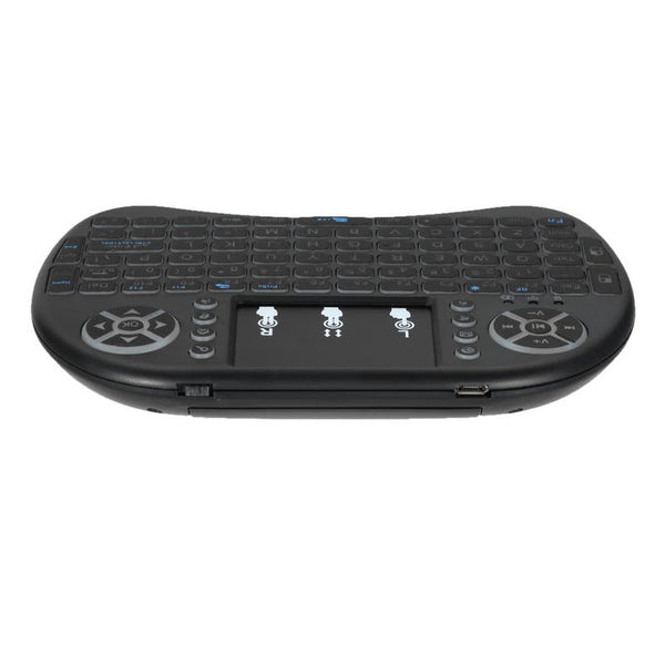 English Version Backlit 2.4Ghz Wireless Backlight Qwerty Keyboard Air Mouse Touchpad Handheld Remote Control Black Keyboards & Keypads