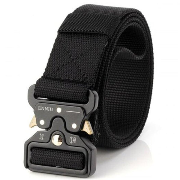 Multi Function Quick Release Military Style Shooters Nylon Tactical Belt With Metal Buckle Black Belts