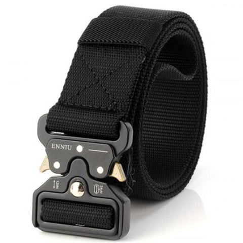 Multi Function Quick Release Military Style Shooters Nylon Tactical Belt With Metal Buckle Black Belts