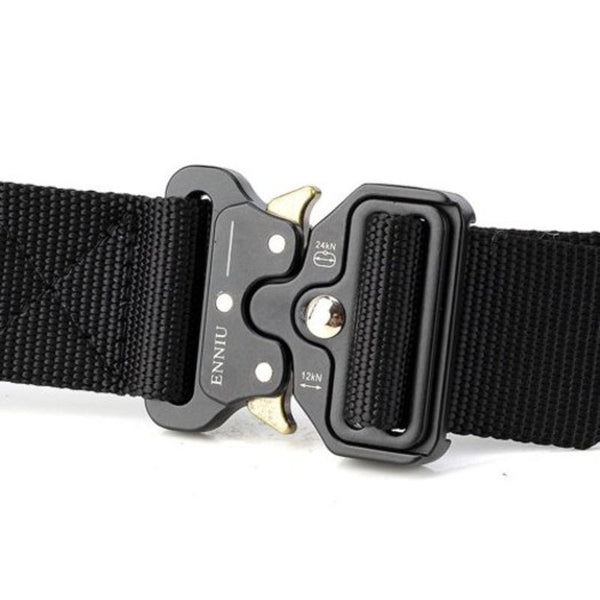 Multi Function Quick Release Military Style Shooters Nylon Tactical Belt With Metal Buckle Black Belts