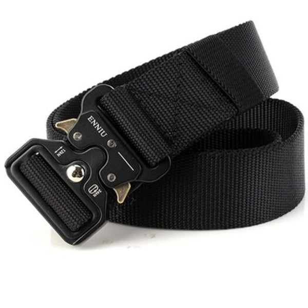 Multi Function Quick Release Military Style Shooters Nylon Tactical Belt With Metal Buckle Black Belts