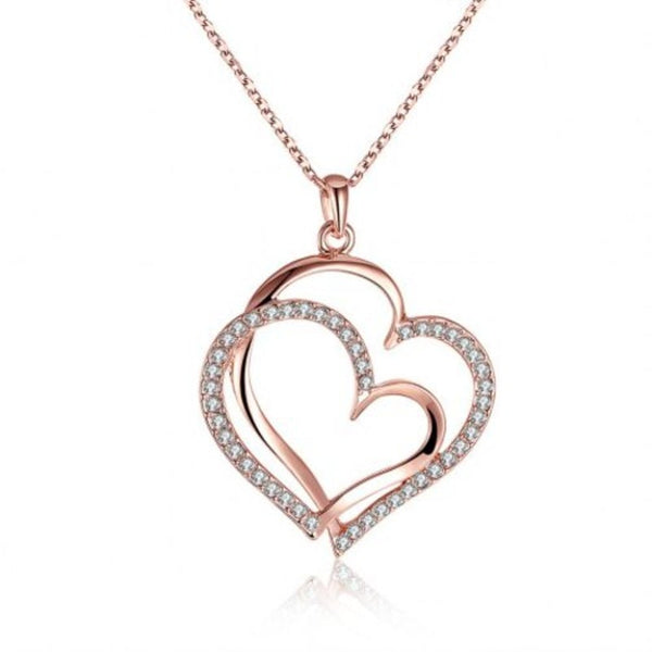 Veile Studios Environmental Protection Rose Gold Heart Pendant Necklace For Ladies Necklaces & Pendants