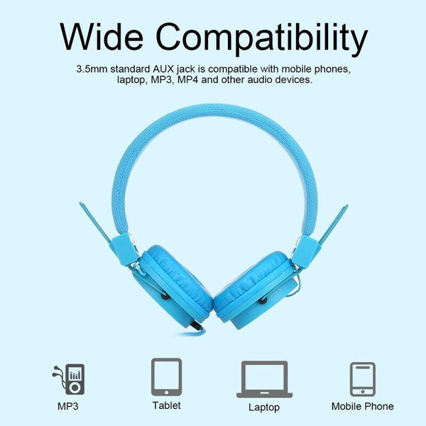 Ep05 Foldable Wired On Ear Headset With Mic Orange Headsets