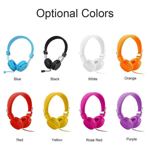 Ep05 Foldable Wired On Ear Headset With Mic Red Headsets