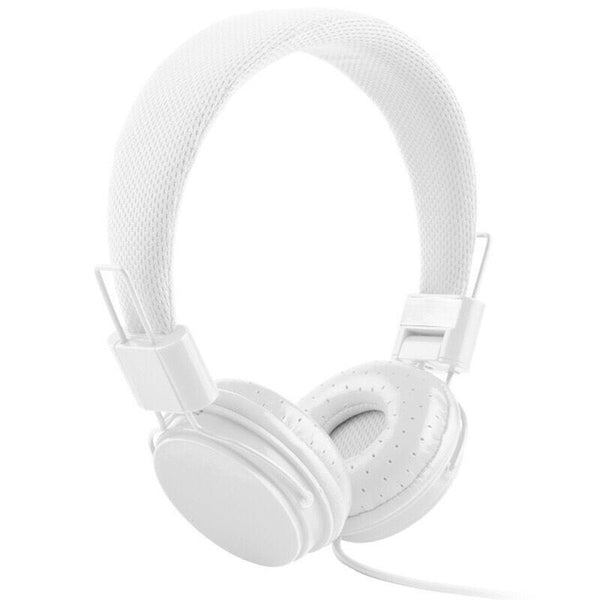 Ep05 Portable Foldable Wired On Ear Headset With Mic White