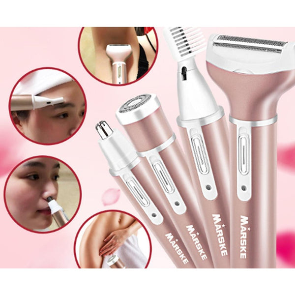 Epilator Electric Shaver Set Cordless Waterproof 4 In 1 Razor Including Wet Dry Electronic Hair Removal Women's Shavers