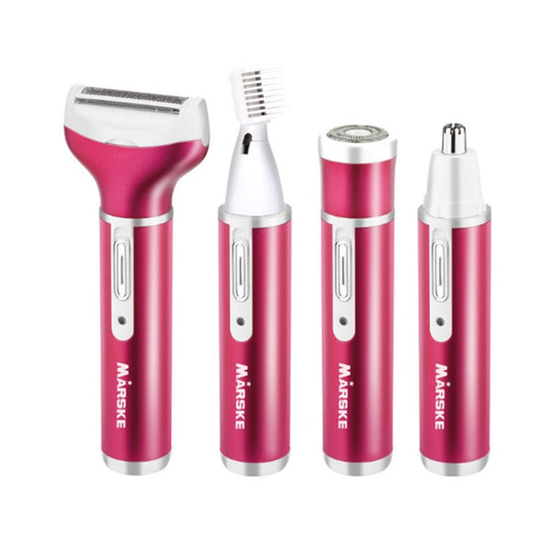 Epilator Electric Shaver Set Cordless Waterproof 4 In 1 Razor Including Wet Dry Electronic Hair Removal