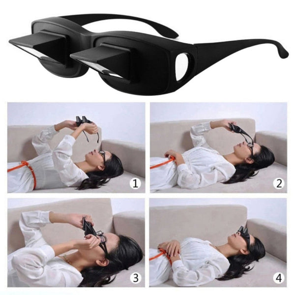 Ergonomic Design Refractive Glasses Eye Wear Bed Prism Spectacles Horizontal Lazy For Reading Watching Tv Eyeglass Frames
