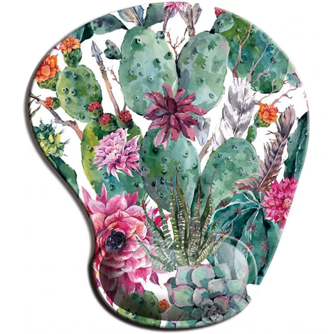 Ergonomic Silicone Wrist Rest Home Office Floral Mouse Pad Mouse Pads & Wrist Rests