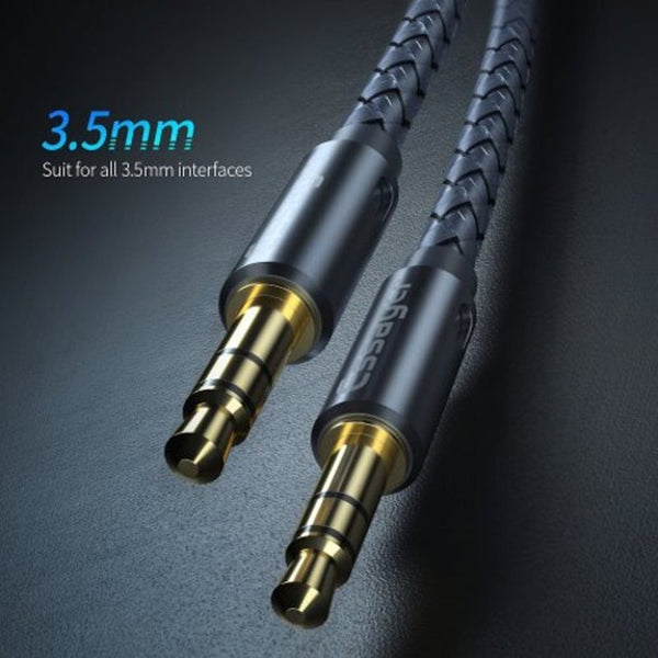 3.5 Jack Aux Cable Wire Audio For Car Headphone Adapter 3.5Mm Cord 0.5M1.64Ft Gray Cables & Adapters