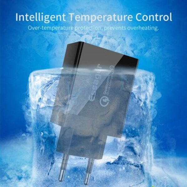 30W Quick Charge 3.0 Usb Charger Qc3.0 Fast Charging Mobile Phone For Iphone Samsung Black Chargers & Cradles