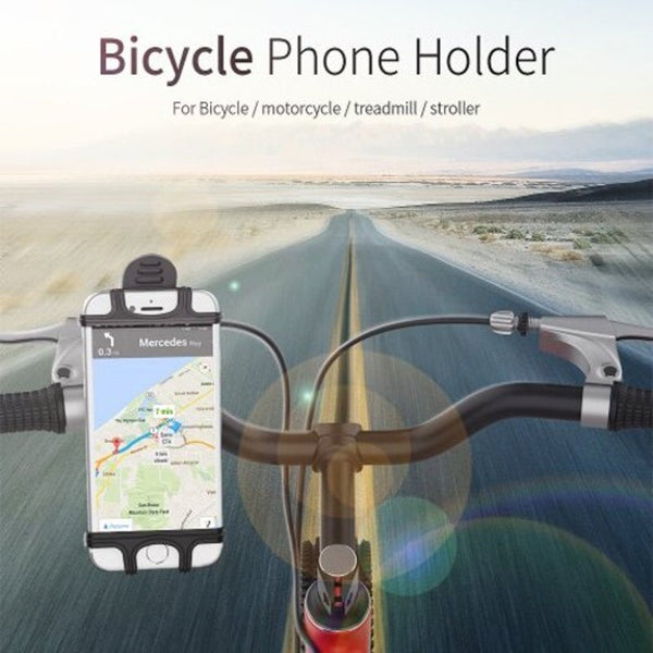 Bicycle Phone Holder Universal Motorcycle Mobile Bike Mount Bracket For Xiaomi Black