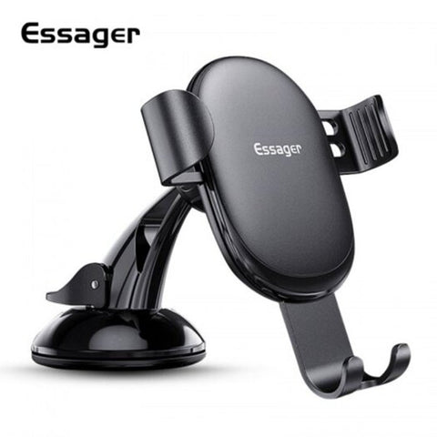 Gravity Car Phone Holder For Iphone 11 Pro Xs Samsung Mount Stand Mobile Black