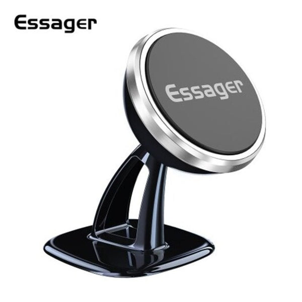 Magnetic Car Phone Holder For Iphone Xiaomi Mi 9 Mobile Mount Silver