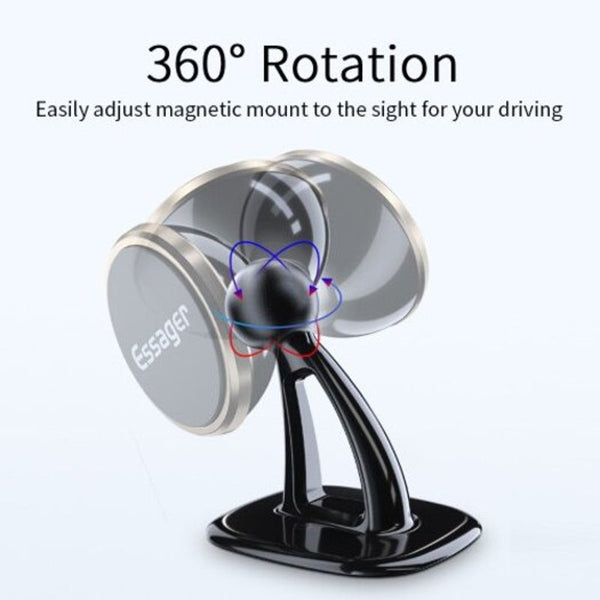 Magnetic Car Phone Holder For Iphone Xiaomi Mi 9 Mobile Mount Silver Mounts & Holders
