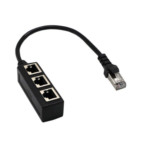 Mobile Phone Ethernet Cable Rj45 Adapter Splitter 1 Male To 3 Female Port Lan Network Ethernet Cables (Rj 45/8P8c)