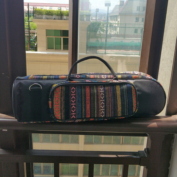 Ethnic Style Trumpet Bag Waterproof Oxford Carrying Handle Bags Zipper Case Box Musical Enjoyable Instrument Supply Brass Accessories