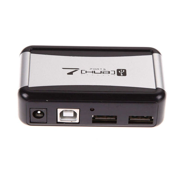 External Hub 7 Usb 2.0 Ports With Multi Socket Power Supply Slot For Notebook Pc Mac Usb Cables Hubs & Adapters