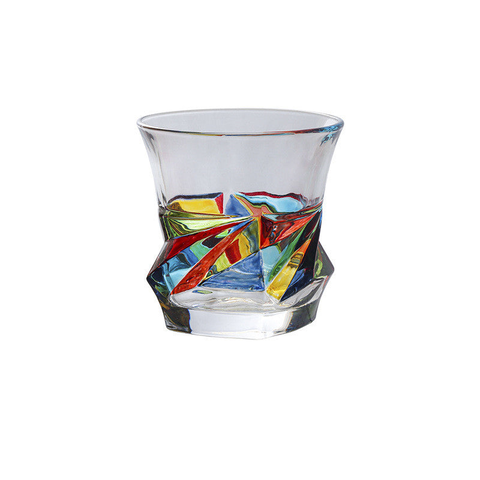 Enamel Colourful Whisky Glass Drinking Tumbler Glassware & Drinkware