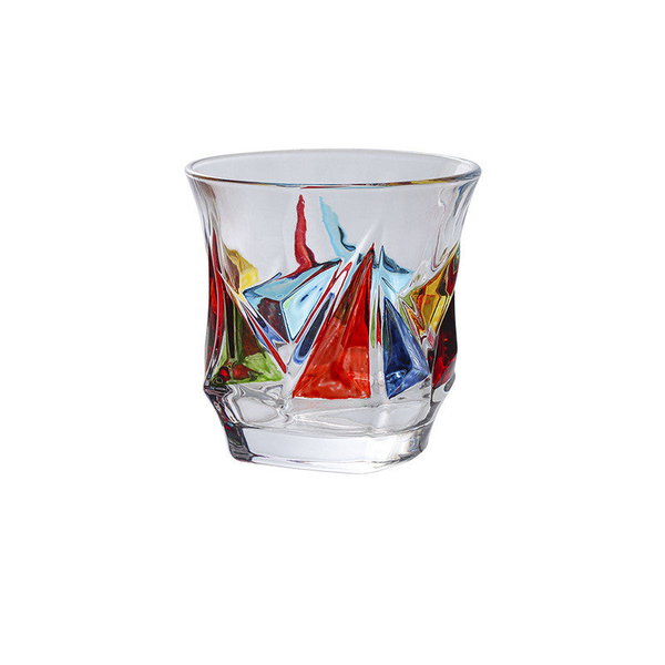 European Enamel Colourful Whisky Glass Drinking Tumbler